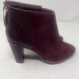 Ted Baker Ankle Boots Gummy Women Booties Leather Suede Daily US Size 8.5